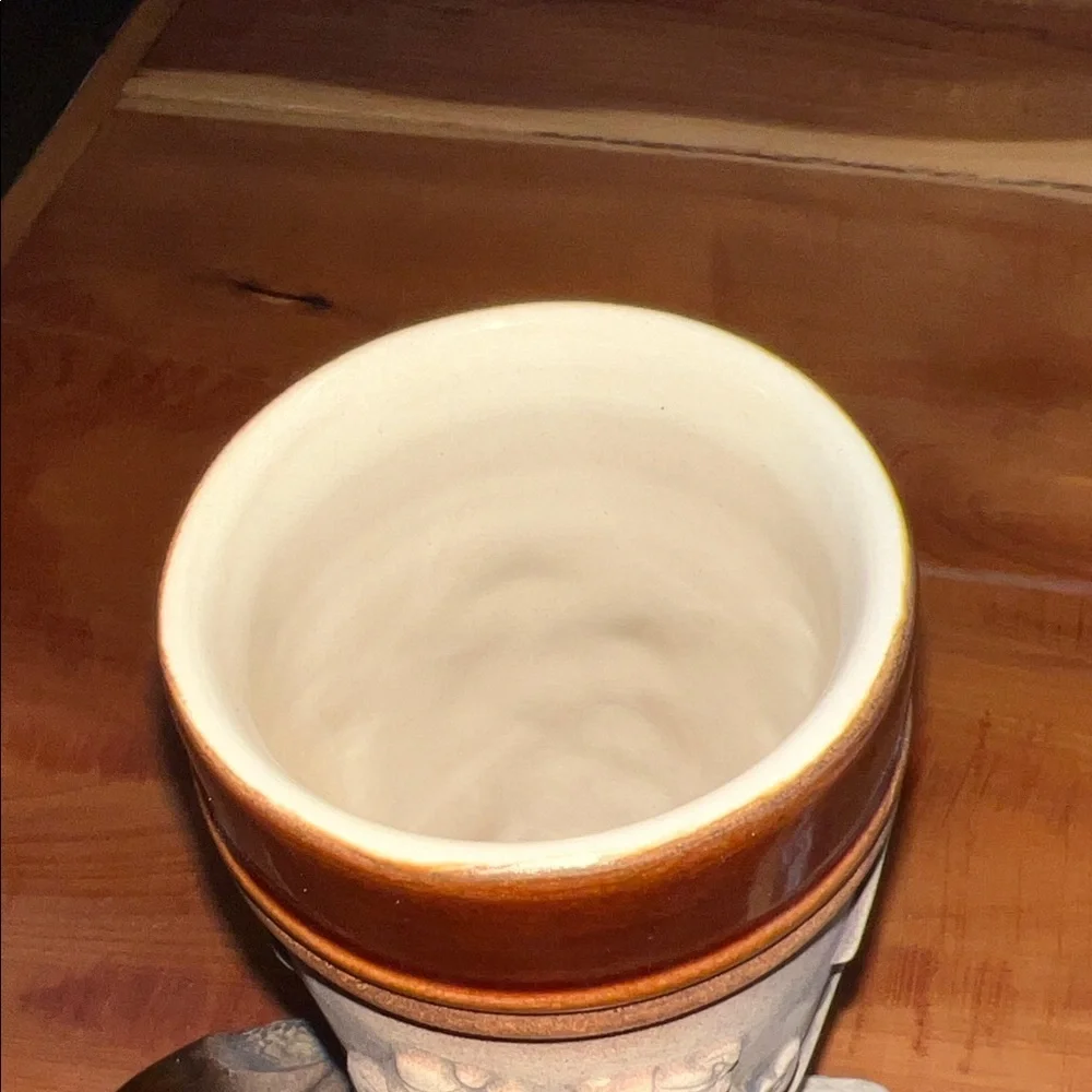 King-Werk Brown Relief German Beer Stein Boot .5 L Made in Germany